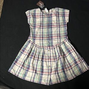 Tea Collection Multicolor Plaid Kids Dress